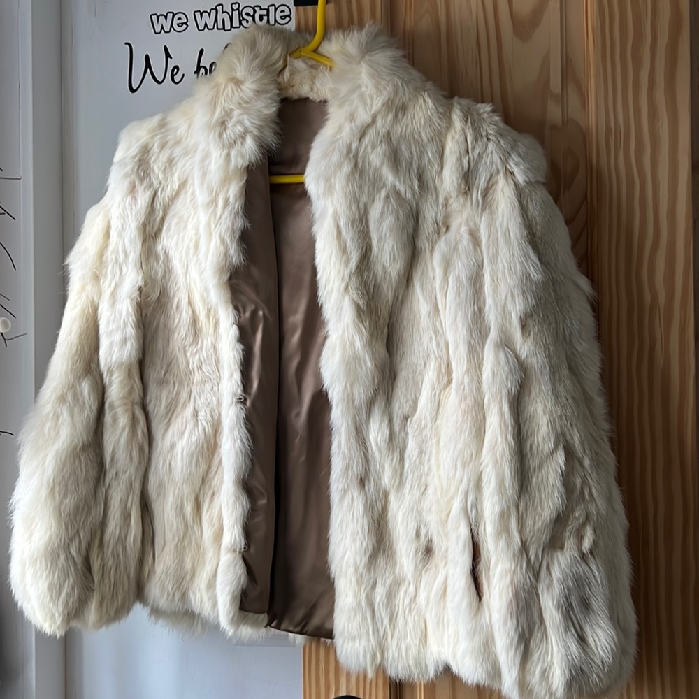 White Rabbit fur coat